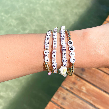 Loved By God Letter Bracelet