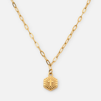 Radiant Cross Necklace