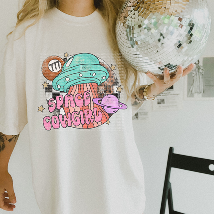 Space cowgirl tee or sweatshirt