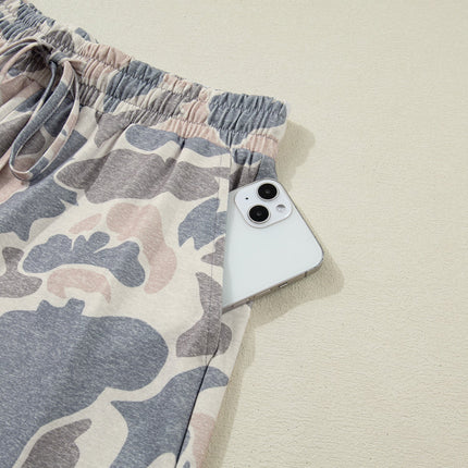Mya Camo Loose Tee Set