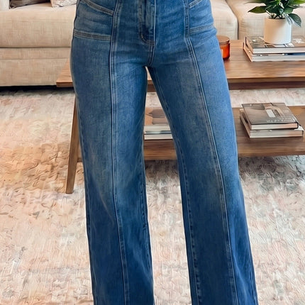 Yusra Seam Detail Shift Jeans