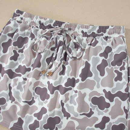 Amari Waist Drawstring Mini Skort
