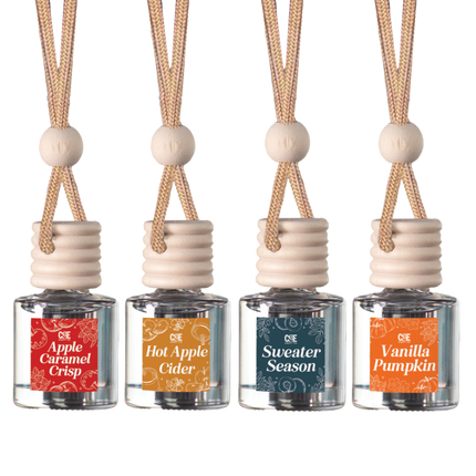 Fall 4 Pack Scented Car Fresheners Bundle