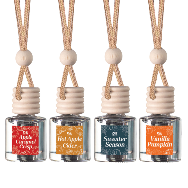 Fall 4 Pack Scented Car Fresheners Bundle