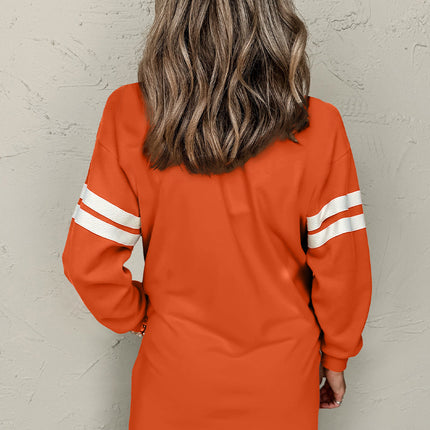Jennifer Varsity Sweatshirt Dress