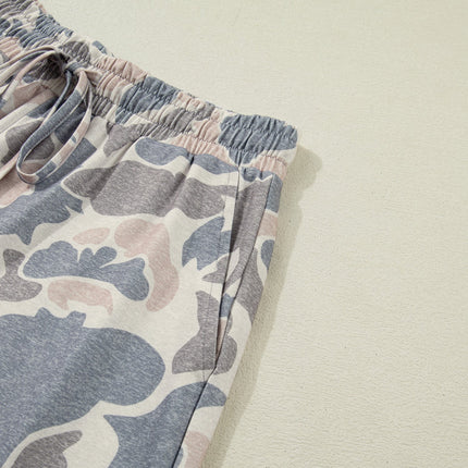 Mya Camo Loose Tee Set