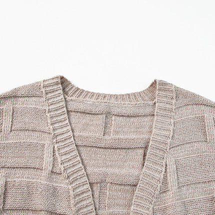 Athena Knit Open Front Chic Cardigan with Pockets