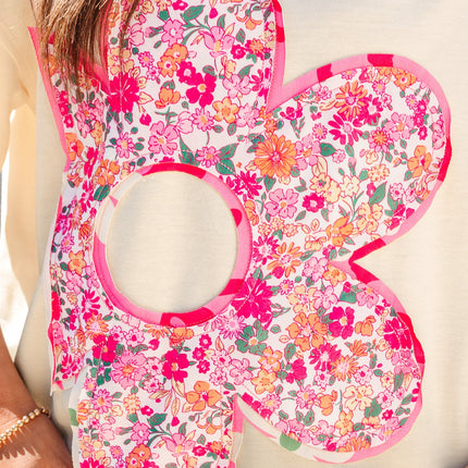 Poppy Big Flower Oversize Tee
