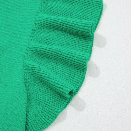 Alexis Ruffle Short Sleeve Sweater