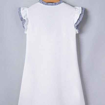 Aleena Ruffle Trim Sleeveless Dress