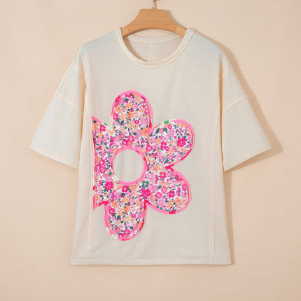 Poppy Big Flower Oversize Tee