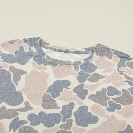 Mya Camo Loose Tee Set