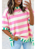 Relaxed Oversized Striped Top